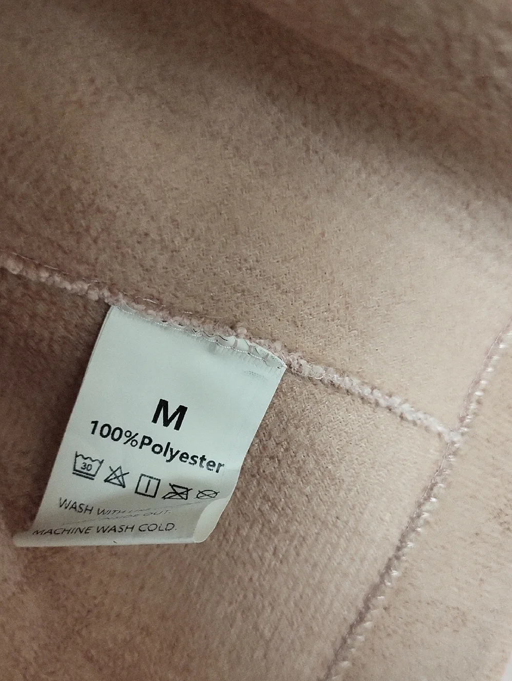 Women's Blush Pink Faux Fur Jacket, Size M - Picture 4 of 7
